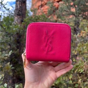 Yves Saint Laurent Compact Zip Wallet Barbie Barbiecore Era YSL